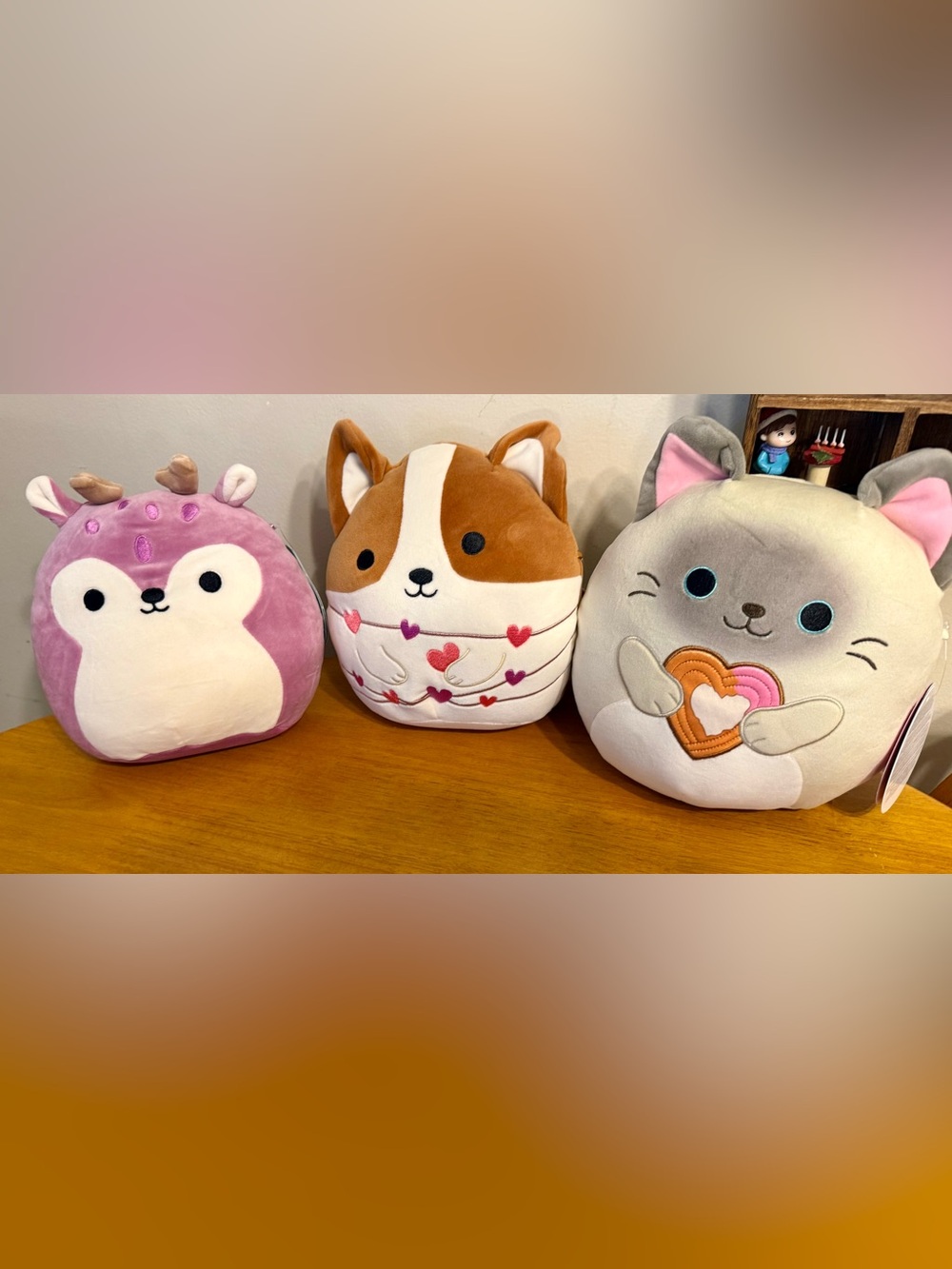 NWT Lot of 3- 8” Squishmallows: Shantrice, Reginald, Felton
